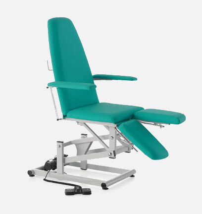 Podiatry examination chair / electrical / height-adjustable / 3-section CD.1385 JMS Mobiliario Hospitalar