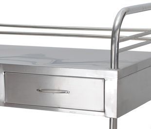 Stainless steel instrument table / on casters / hospital / 2-tray BIOD002S BI Healthcare