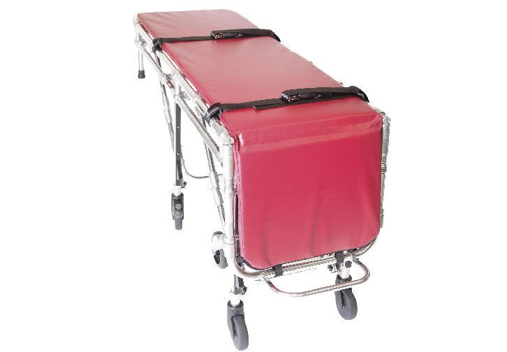 Mortuary stretcher trolley / transport / self-loading ONE MAN LOADER FOLDING FOOTEND Auden Funeral Supplies