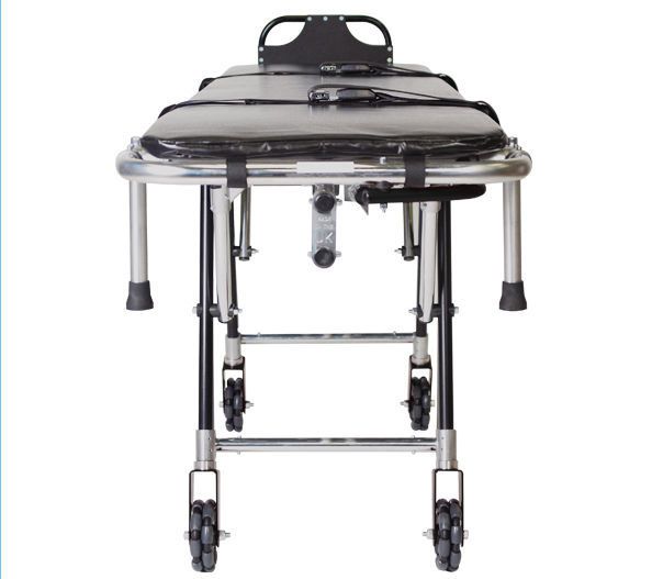 Mortuary stretcher trolley / self-loading / height-adjustable / mechanical 220 kg | MDT220 Auden Funeral Supplies