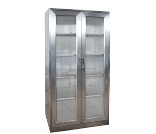 Storage cabinet / operating room / stainless steel / 2-door BIOC001A BI Healthcare