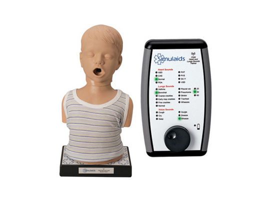 Auscultation patient simulator / pediatric / torso / with sound generator AS030 Adam, Rouilly