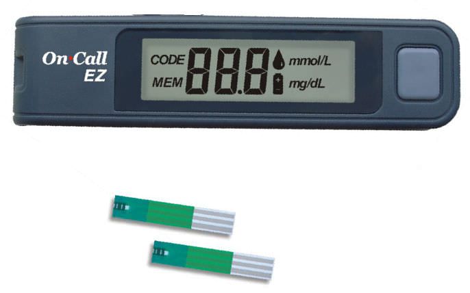 Blood glucose meter 20 - 600 mg/dL | On Call® EZ Acon Diabetes Care International