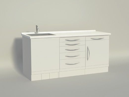 Medical cabinet / dentist office / with sink 1.5 m | Fire Aixin Medical Equipment Co.,Ltd