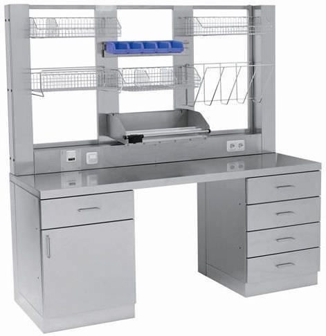 Packaging table / for central sterilization units / stainless steel AT-OS