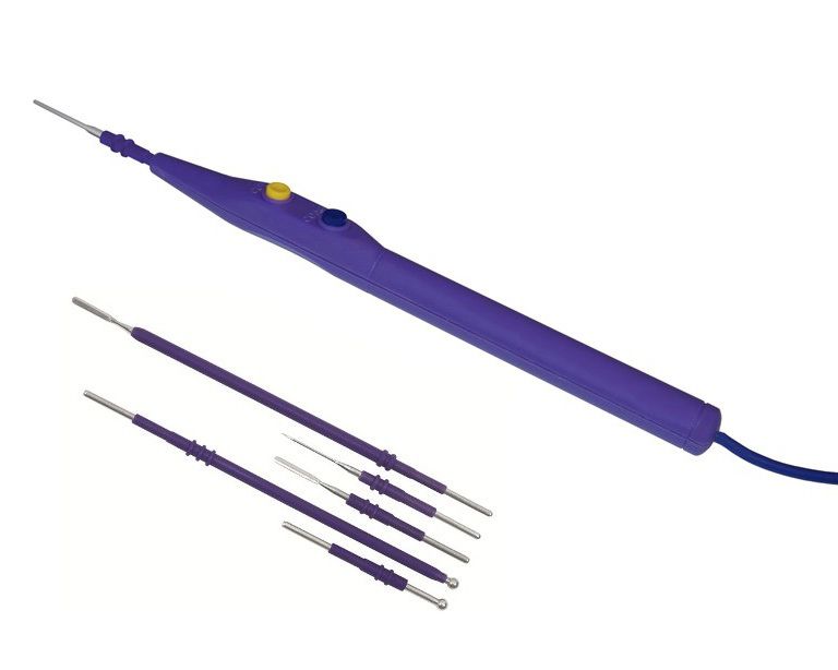 Electrosurgical knive handle Purple Surgical