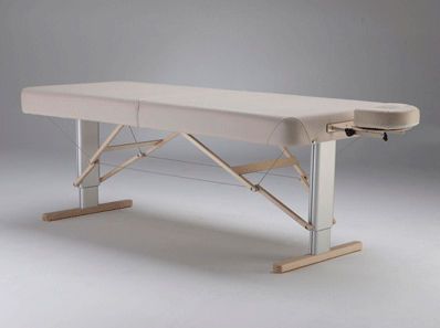 Manual massage table / folding / height-adjustable / portable LINEA Clap Tzu