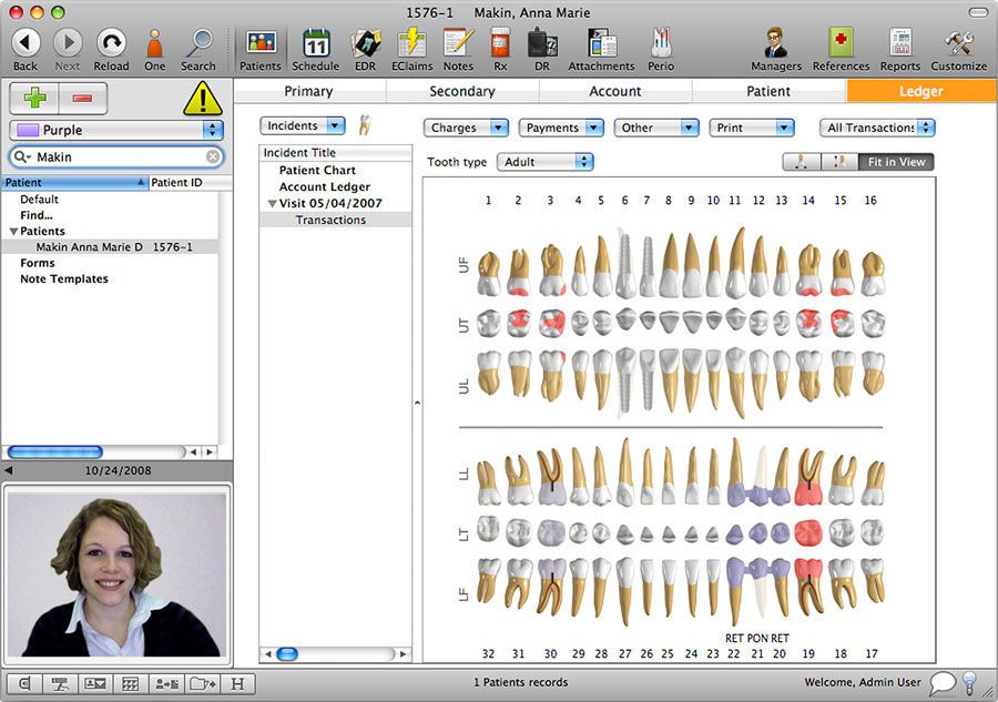 Management software / planning / medical / radiography MacPractice DDS MacPractice