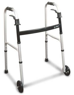 Folding walker / height-adjustable / with 2 casters Airgo