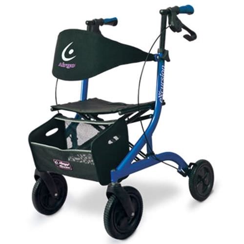 4-caster rollator / with seat / height-adjustable Airgo® eXcursion Airgo
