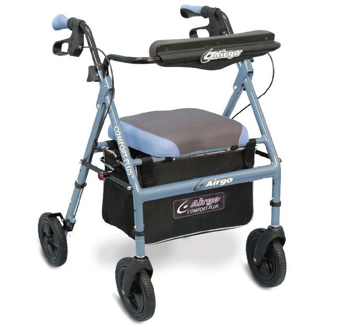 4-caster rollator / height-adjustable / with seat Airgo® Comfort-Plus™ Airgo
