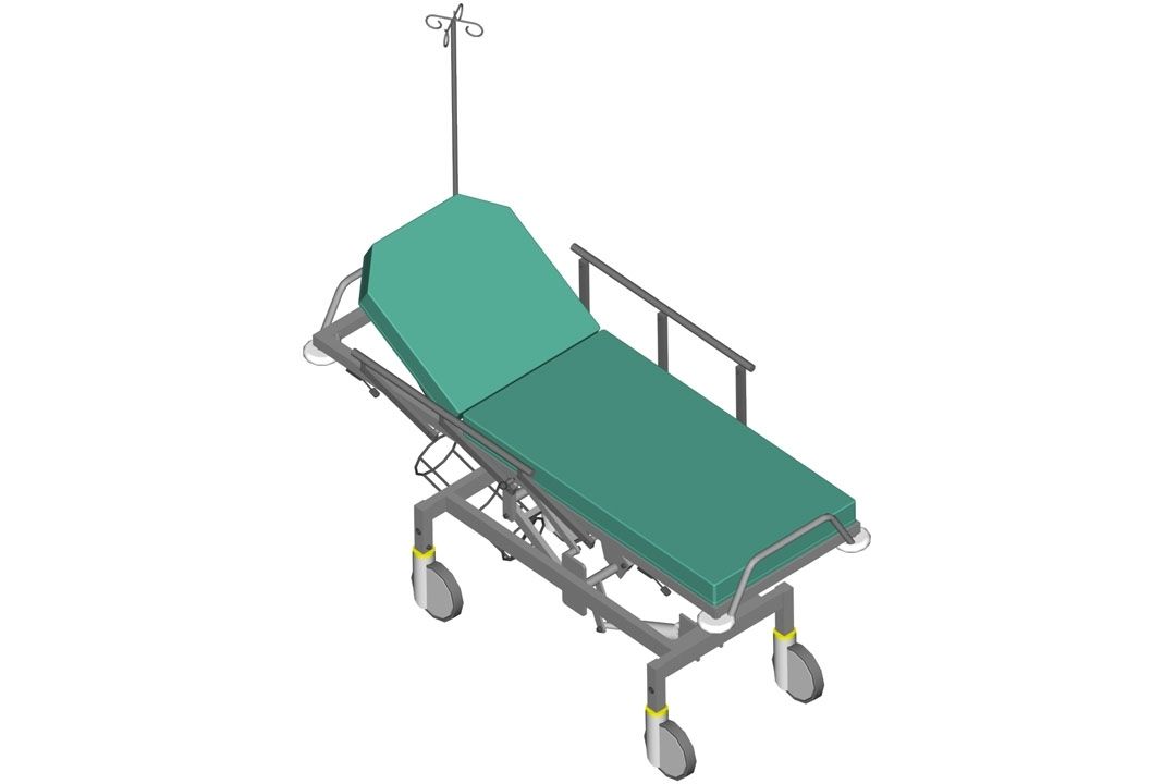 Transport stretcher trolley / mechanical / 2-section PHOENIX Medical Equipment S.A.