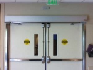 Hospital double door / laboratory / swinging / automatic Victordoor