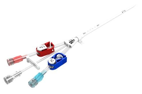 Hemodialysis catheter / triple-lumen 300 ml/min | BioCath Bionic Medizintechnik