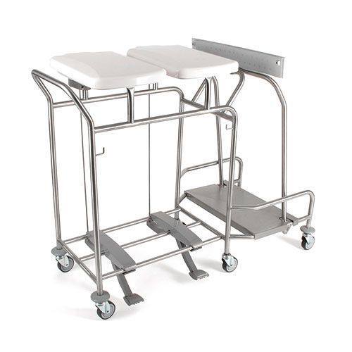Dirty linen cart / waste / stainless steel / 2-bag Belintra