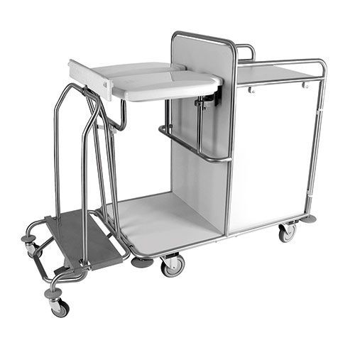 Storage cart / transport / clean linen / with shelf Belintra