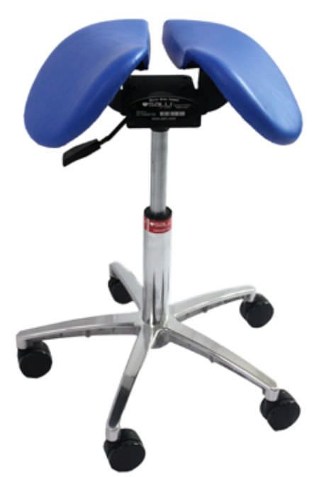 Medical stool / on casters / height-adjustable / saddle seat Chin Salli Systems Easydoing