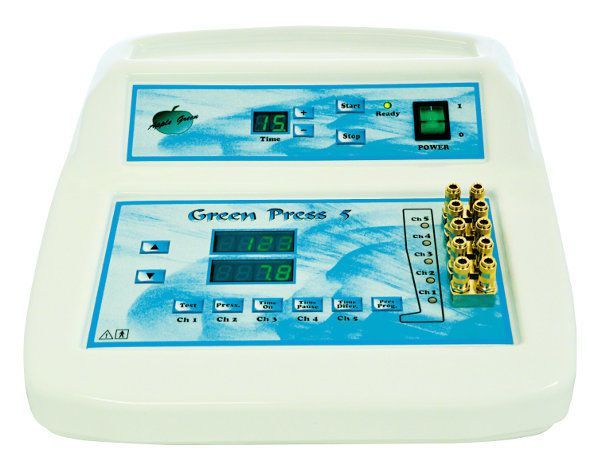 Pressure therapy unit (physiotherapy) / 5 independent cells 29300 - Green Press 5 FYSIOMED NV-SA