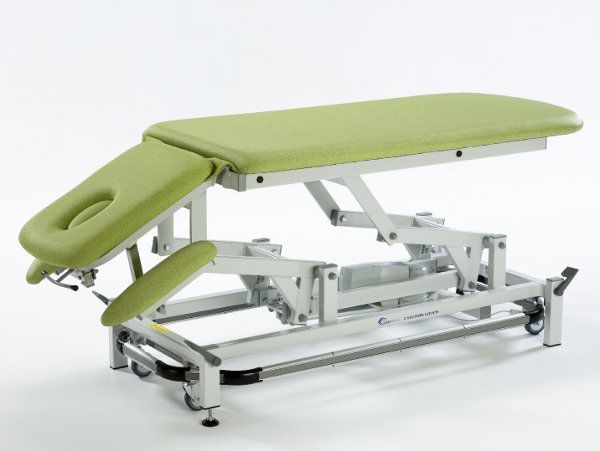 Electrical massage table / height-adjustable / on casters / 2 sections 14952 FYSIOMED NV-SA