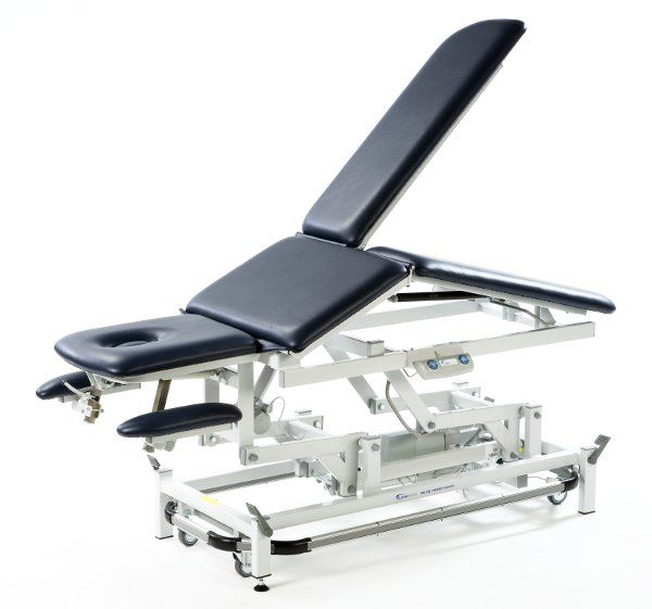 Electrical massage table / height-adjustable / on casters / 3 sections 14975 FYSIOMED NV-SA