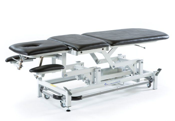 Electrical massage table / height-adjustable / on casters / 3 sections 14962 FYSIOMED NV-SA