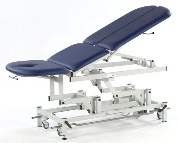 Electrical massage table / on casters / height-adjustable / 3 sections 14973 FYSIOMED NV-SA