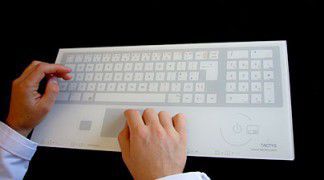 Wireless medical keyboard / glass / with touchpad TW 908 TACTYS