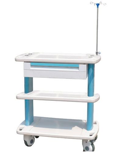 Treatment trolley / with drawer / 3-tray CT-85003C3/80003C3/75003C3/70003C3 Nanjing Joncn Science & technology Co.,Ltd