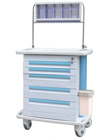 Anesthesia trolley / with shelf unit / with side bin AT-85003A/80003A/75003A/70003A Nanjing Joncn Science & technology Co.,Ltd
