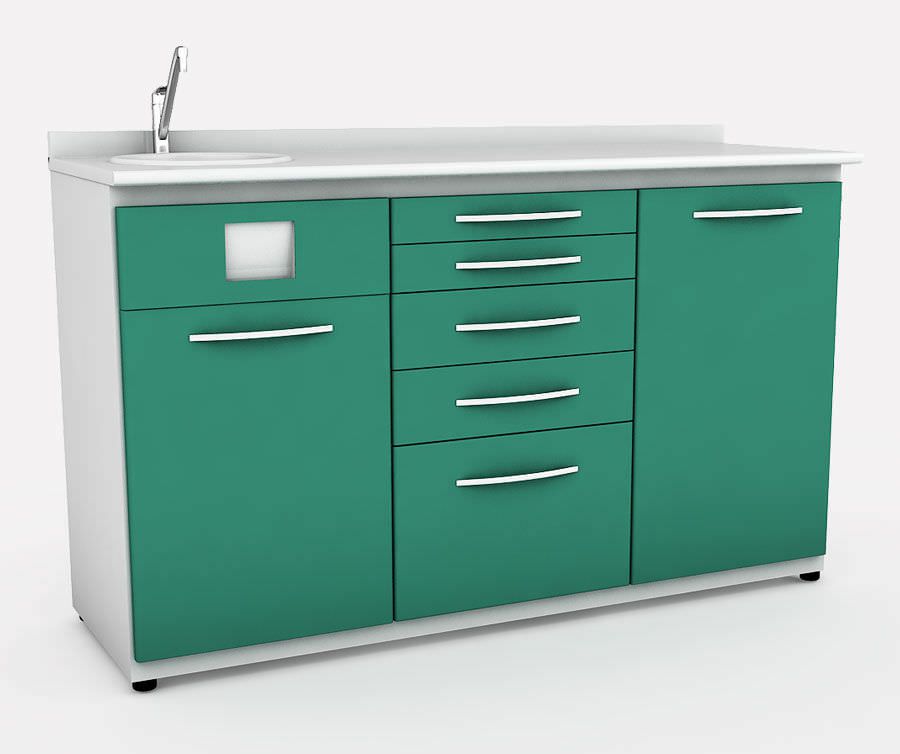 Storing cabinet / dentist office / with sink / with drawer LS3 VeraDenta