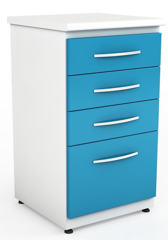 Storing cabinet / dentist office / modular / 4-drawer AT1 VeraDenta