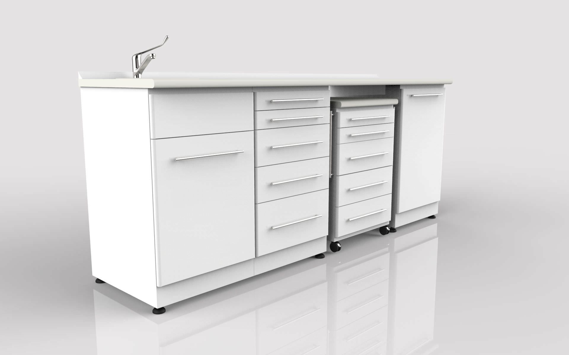 Storing cabinet / dentist office / with drawer / with door LS1 VeraDenta