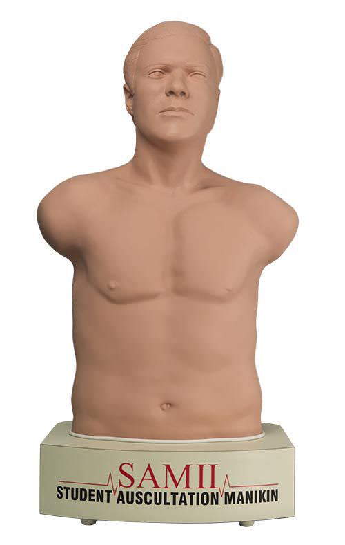 Auscultation patient simulator / torso / with sound generator SAM II Cardionics