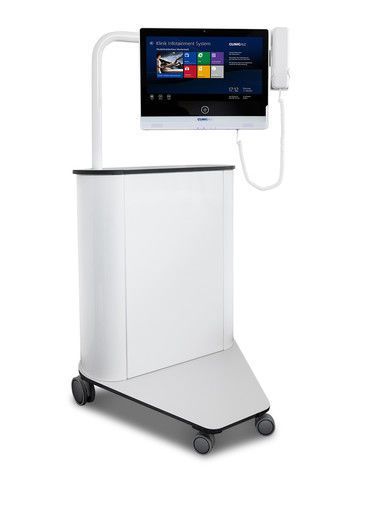 Touch screen patient infotainment terminal CliniTec ClinicAll