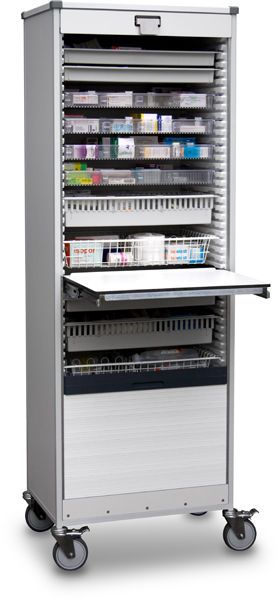 Medical cabinet / storage / for healthcare facilities / on casters B10.051 Wiegand
