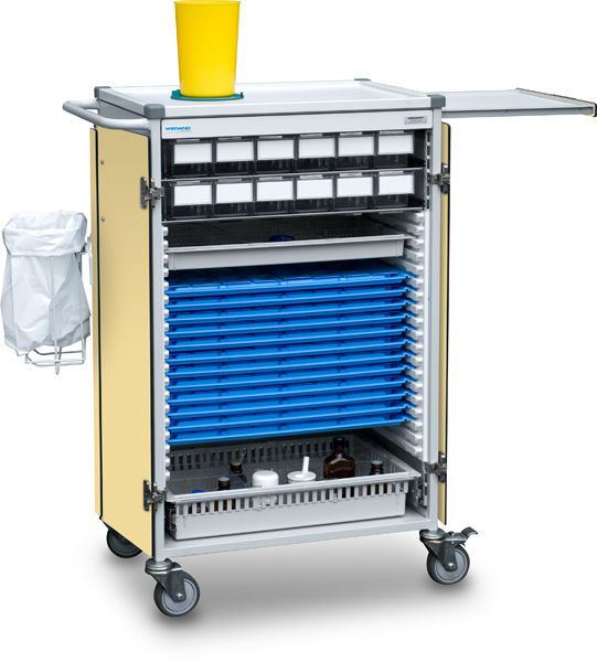Medicine distribution trolley / 1 to 14 container B10.048 Wiegand