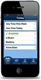 Health telemonitoring iOS application iRx Reminder