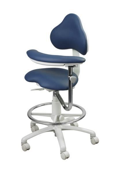 Dental stool / height-adjustable / on casters / with backrest 9100 Brewer Company (The)