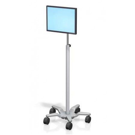 Monitor support pole on casters Medvix ARS46 Ampronix