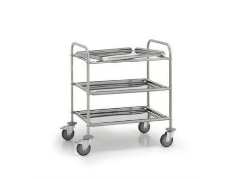 Multi-function trolley / instrument / open-structure / stainless steel Doimo Mis srl