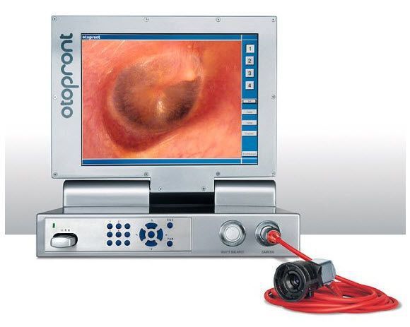 Digestive endoscopy video processor / with integrated video monitor PES 2 Otopront - Happersberger Otopront