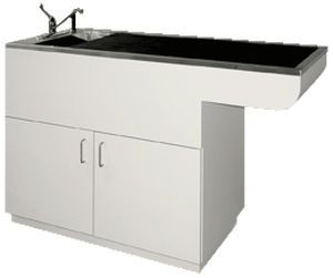 Veterinary examination table / fixed / with bath 105-7327-10-RE, 105-7467-30-RE VSSI