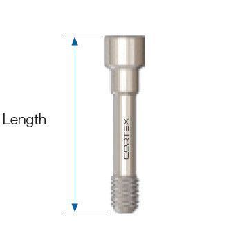 Not absorbable cortical screw CO-S060, CO-S061, CO-S062 Cortex-Dental Implants Industries Ltd.