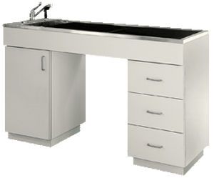 Veterinary examination table / fixed / with bath 105-7429-10, 105-7429-30 VSSI