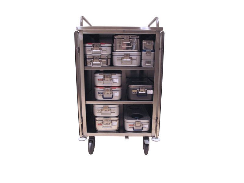 Transport trolley / for sterile goods / with hinged door B149 medlane