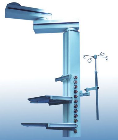 Ceiling-mounted medical pendant / articulated / with column MPP135D/S Johnson Medical