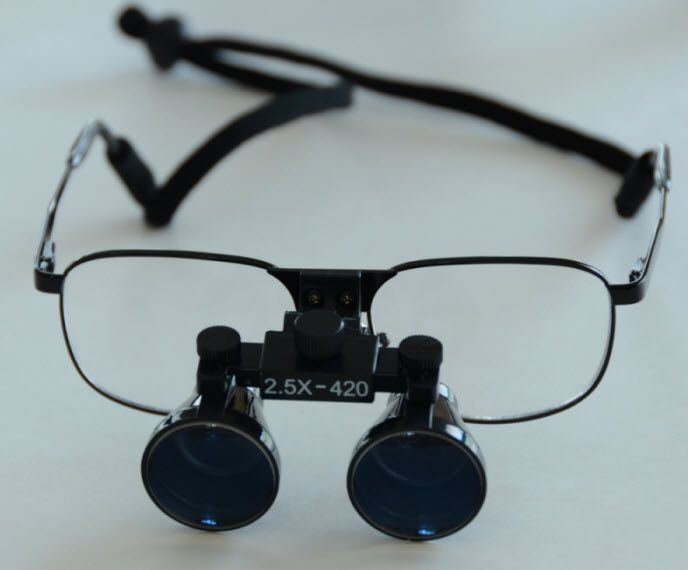 Magnifying loupe with frames LOUPES 2.5 CBI