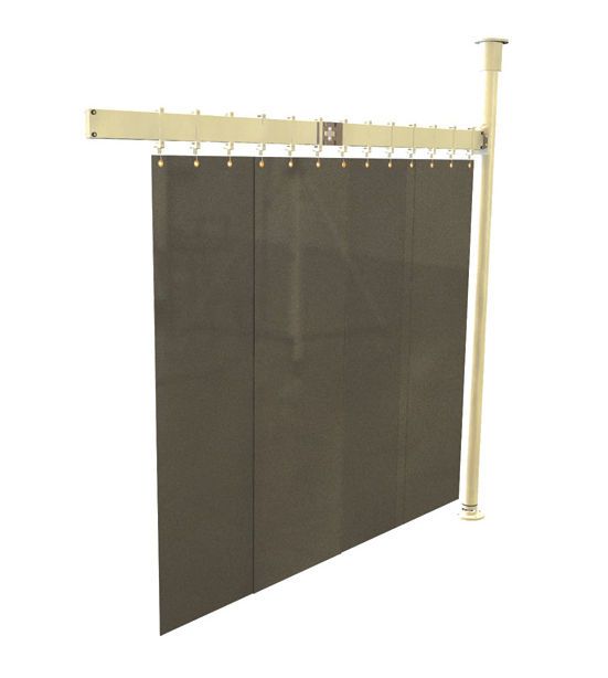 Ceiling-mounted radiation protective curtain AMRAY Medical