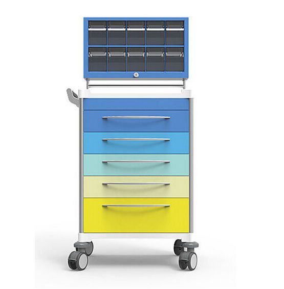 Anesthesia cart / with shelf unit / 5-drawer BEIJING JINGDONG TECHNOLOGY CO., LTD