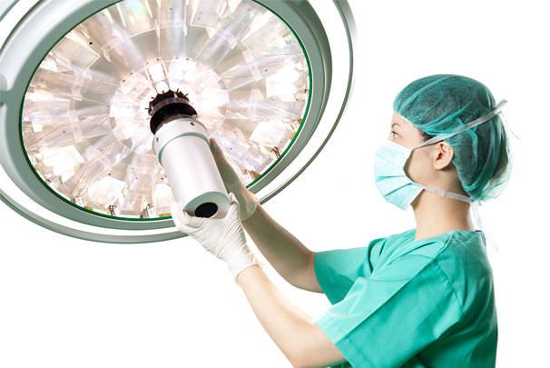 LED surgical light / with video camera / ceiling-mounted / 1-arm 140 000 - 160 000 lux | VIDA V SERIES ConVida Healthcare & Systems